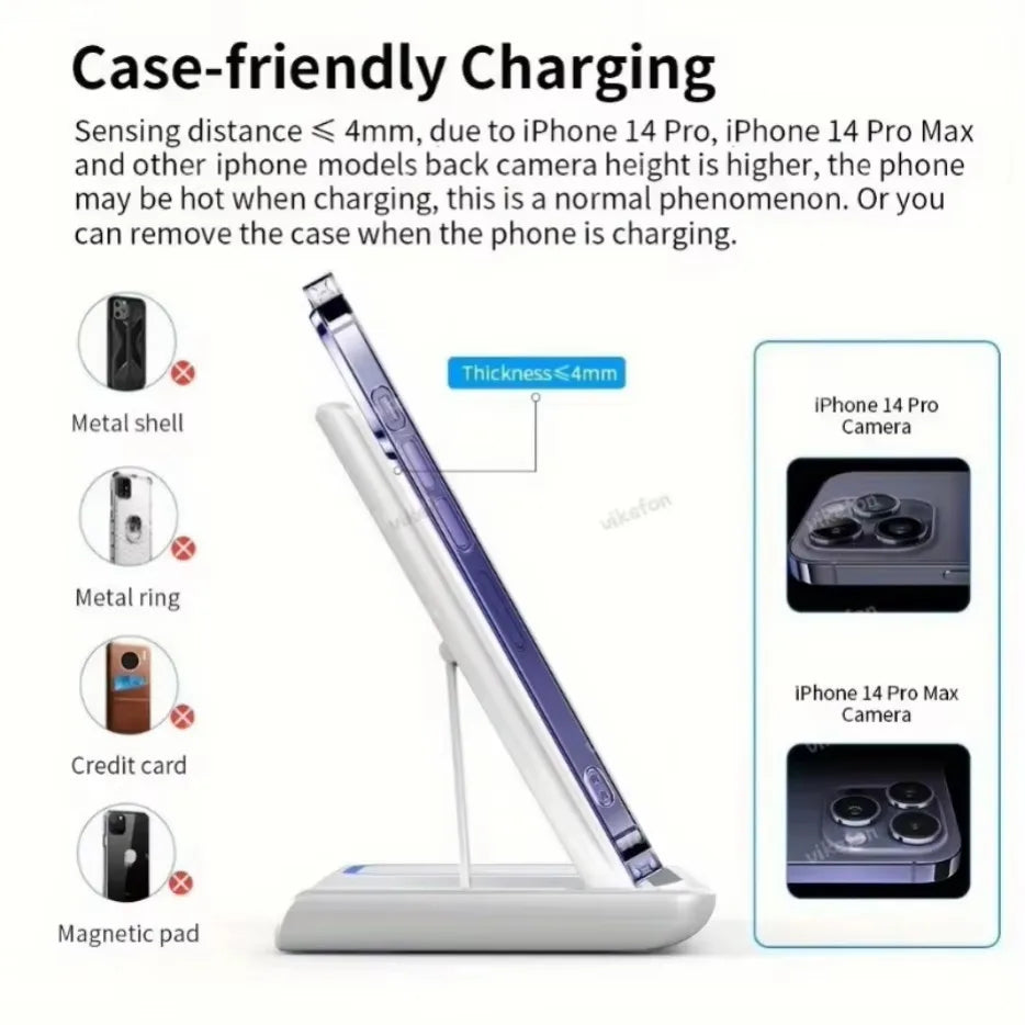 Fast Charging 3 in 1 Phone Charging Station *LOW STOCK*